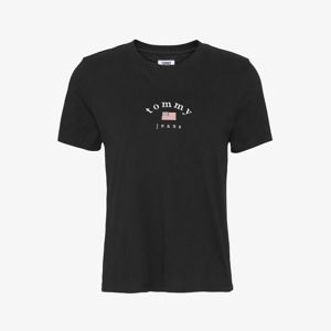 Tommy Hilfiger dámské černé tričko Essential - L (BBU)